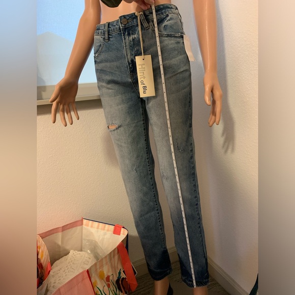 👖 "Hint of Blu" Jeans - Size 26 - Skinny High Waste👖 - Picture 6 of 8